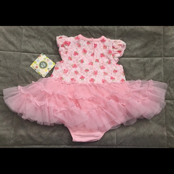 Little Me Floral Tutu Popover bodysuit - Picture 2 of 3